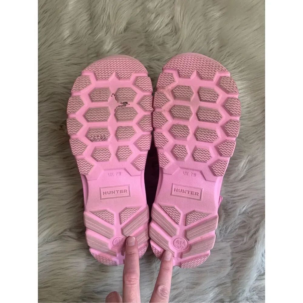 Womens Hunter Boots BLOOM ALGAE FOAM SANDAL Pink Fizz Size 9 - Picture 9 of 9